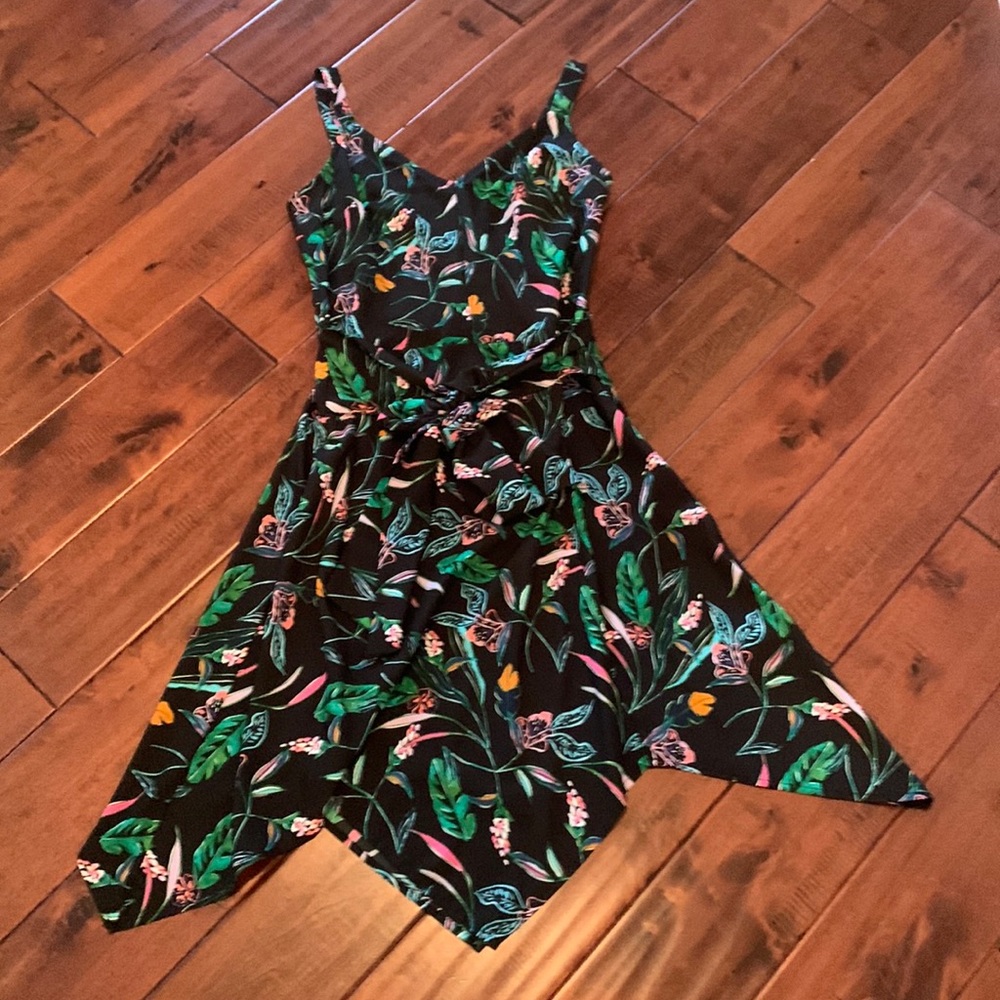 Floral, Sleeveless Dress